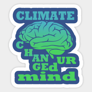 Climate Changed Ur Mind Sticker